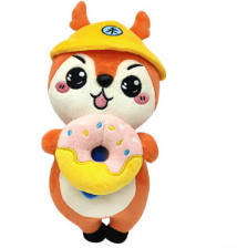 Squirrel mascot plush